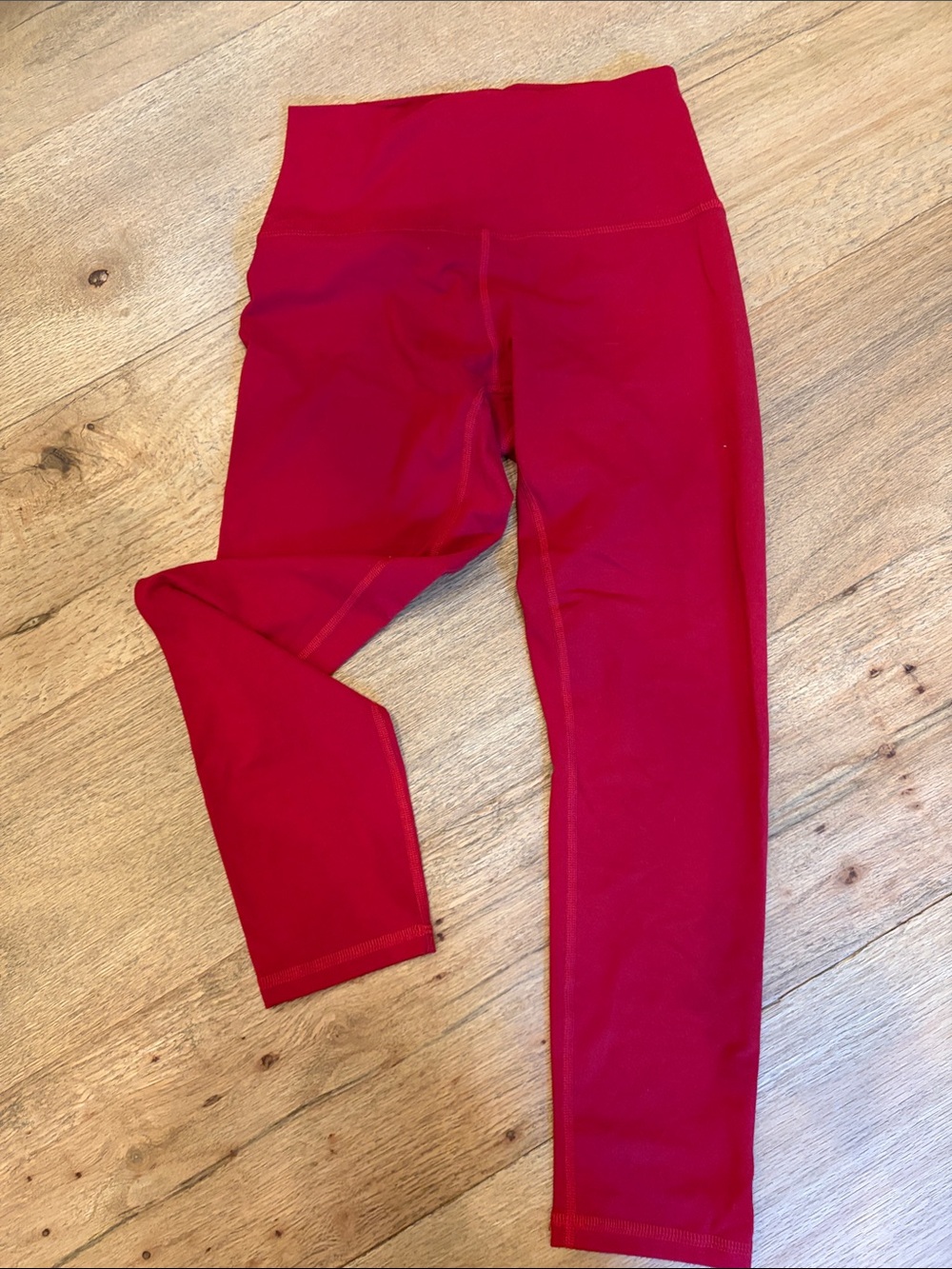 High-Rise Crimson Performance Leggings